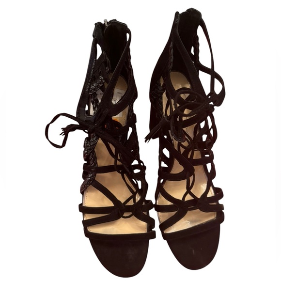 Jessica Simpson Black Velvet Gladiator Heels size 11 - Picture 9 of 9